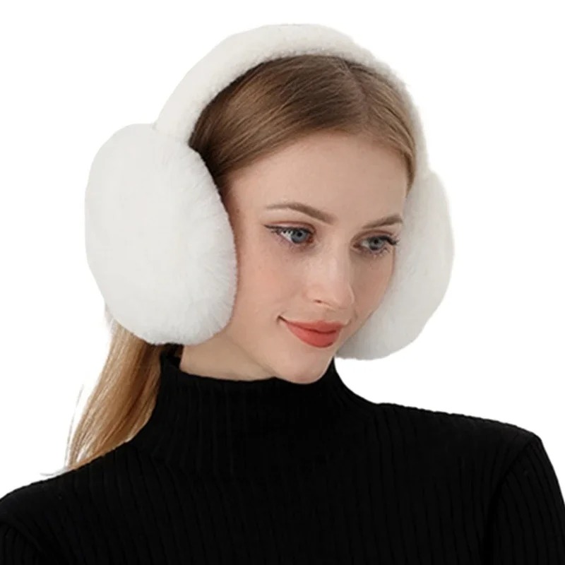 Furry Plush Ear Muffs for Cold - Outdoor Sport Activities For Kids ulasan dan harga