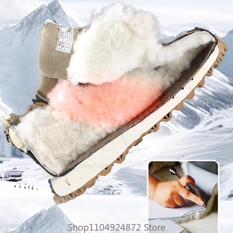 Winter Warm Wool Cotton Shoes  - Outdoor Sport Leisure ulasan dan harga