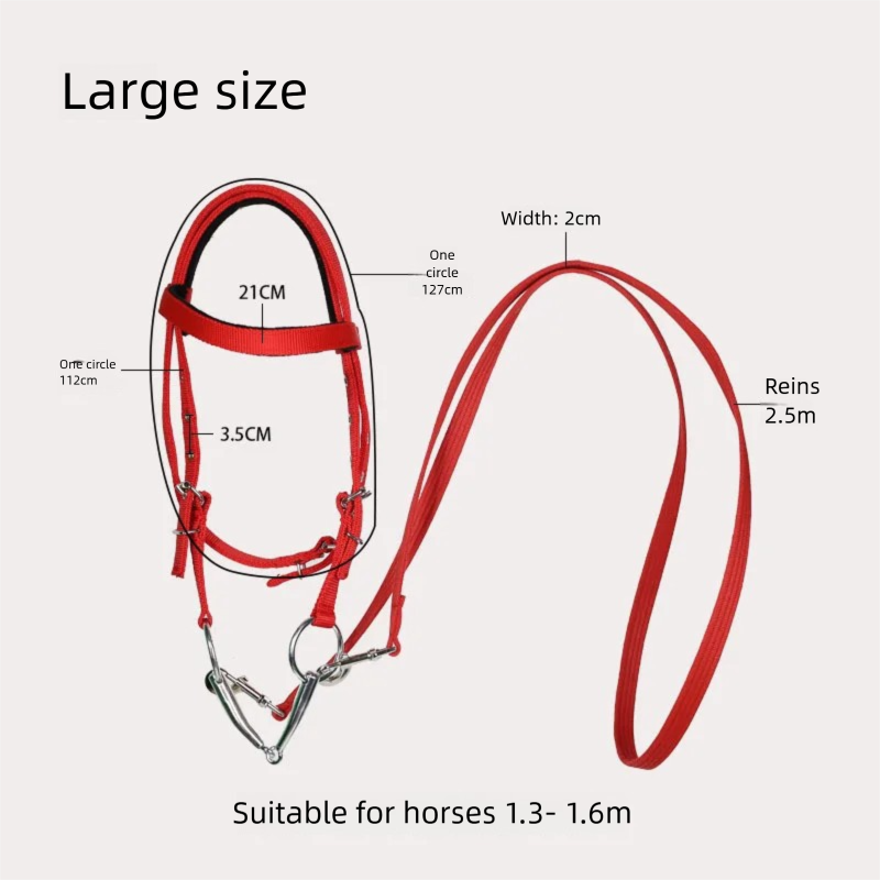 Horse Halter with Lead Rope Se - Headcollar Rope Set ulasan dan harga