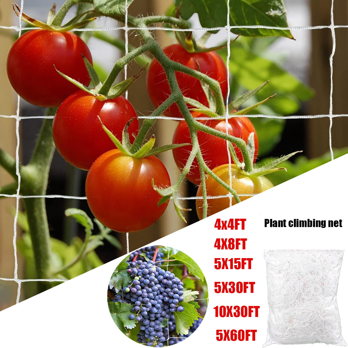 Garden Trellis Netting White A - Outdoor Sports Net ulasan dan harga